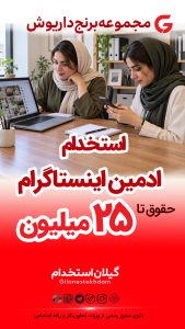 استخدام ادمین در مجموعه برنج داریوش